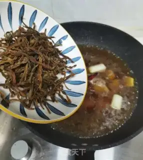 Make Dry bean bean horned ribs step 8