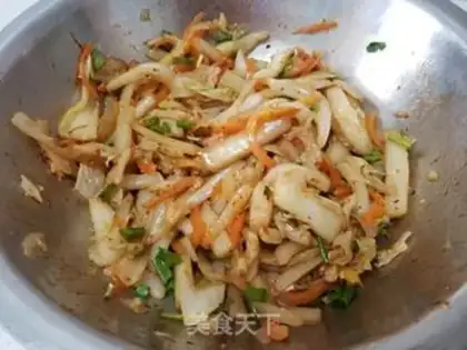 Make The cabbage with soy sauce step 7