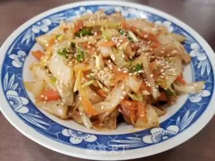 Make The cabbage with soy sauce step 9
