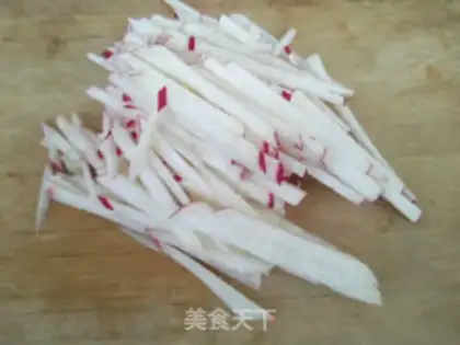 Make The radishes step 0
