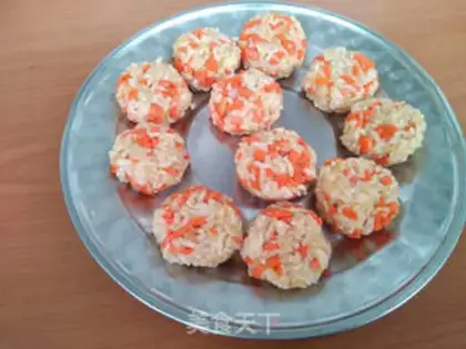 Make A salsa and rice cake step 5
