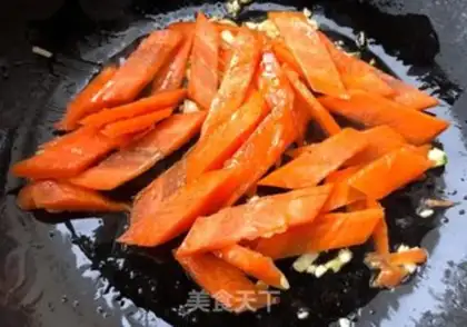 Make A cucumber carrot with sausage step 5