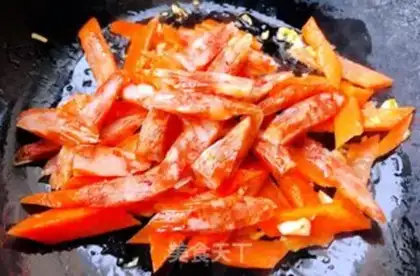 Make A cucumber carrot with sausage step 6