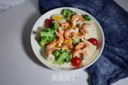 Make Tofu shrimp corn salad step 0