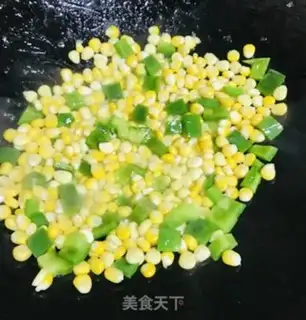 Make Corn pepper fried meat step 3