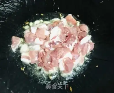 Make Corn pepper fried meat step 5