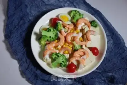 Make Tofu shrimp corn salad step 9