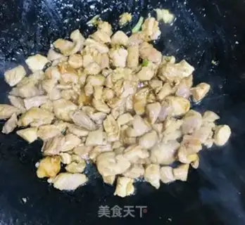 Make Corn pepper fried meat step 7
