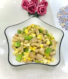 Make Corn pepper fried meat step 10