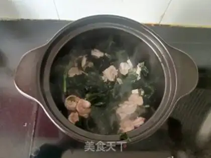 Make Egg shrimp dress with soup step 3