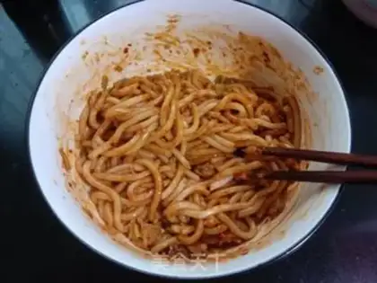 Make Sesame sauce and rice powder step 9