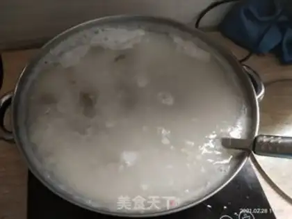 Make Skinny pork porridge step 3