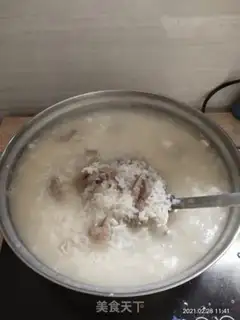 Make Skinny pork porridge step 5