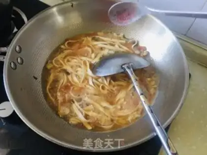 Make Chicken mushroom noodles step 4