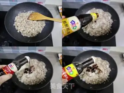 Make Scrambling of mushroom beef step 6