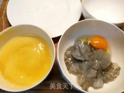 Make Orange shrimp ball step 2