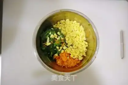 Make Steaming spinach corn step 3