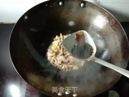 Make radish and fried meat step 3
