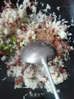 Make Sausage fried rice step 3