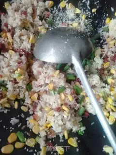 Make Sausage fried rice step 6
