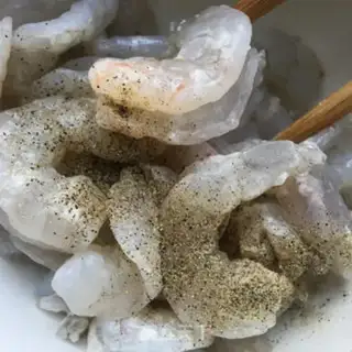 Make Curry shrimp rice step 2