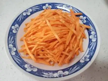 Make Carrot and green step 2
