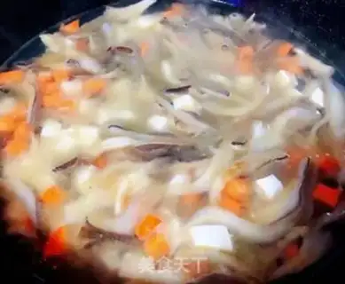 Make A tofu soup for mushrooms step 9