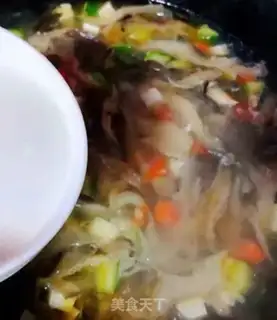 Make A tofu soup for mushrooms step 10