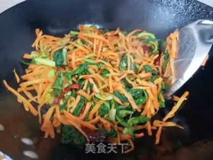 Make Carrot and green step 4