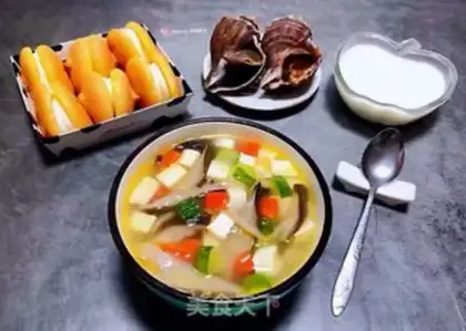 Make A tofu soup for mushrooms step 14