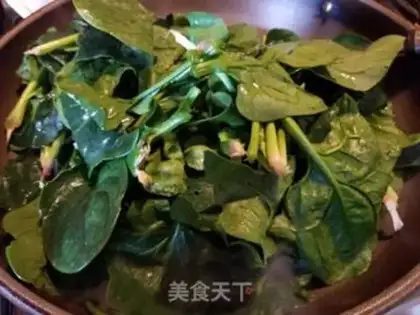 Make Spinach and duck blood step 6