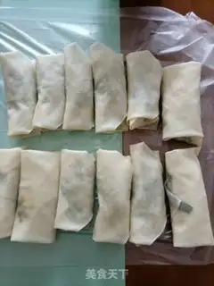 Make Spring rolls step 7