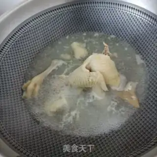Make A mussels-peased chicken soup step 9