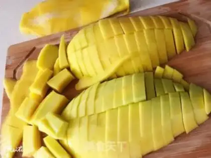 Make Glycerine salt mango step 1