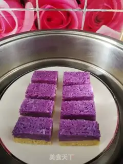 Make Double-coloured rice steam step 8
