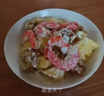 Make Pineapple and shrimp step 4
