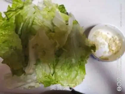Make Garlic lettuce step 0