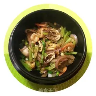 Make Black pepper seafood fan step 10