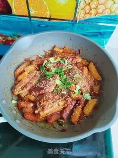 Make Potato fries with chicken wings step 14
