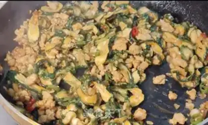 Make cucumber-dried meat step 8