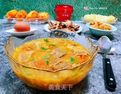 Make Tomato beef fan soup step 15