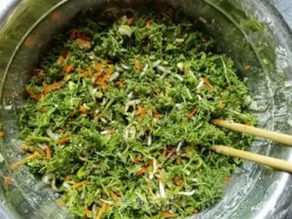 Make Carrot bean budded artemisinin step 8