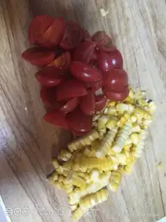 Make Corn cucumber salaf step 1
