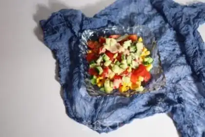 Make Corn cucumber salaf step 3