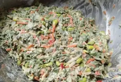 Make Carrot bean budded artemisinin step 13