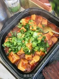 Make Spicy tofu step 6