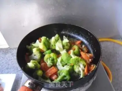 Make Seafood broccoli step 8