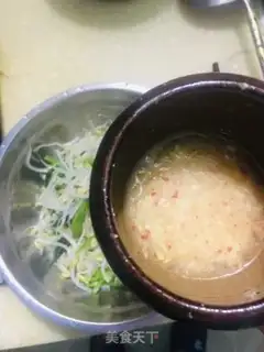 Make The green bean sprouts of cold spinach step 3