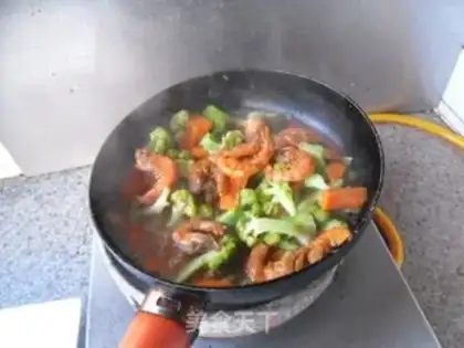 Make Seafood broccoli step 9