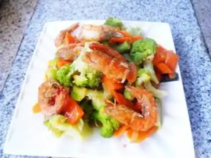 Make Seafood broccoli step 11